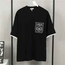 3色展開★LOEWE スーパーコピー Tシャツ コントラストカラー 刺繡 金属ghibliロゴ ユニセックス   