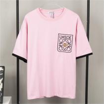 3色展開★LOEWE スーパーコピー Tシャツ コントラストカラー 刺繡 金属ghibliロゴ ユニセックス   