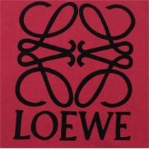 [王道のアイテム] LOEWE スーパーコピー Tシャツ フロッキング加工 ロゴ ワインレッド 刺繍 ロエベ 