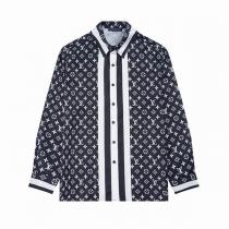 絶対に抑えておこう LOUIS VUITTON 偽物 シャツ モノグラム ストライプ 柄 ロゴ ルイヴィトン