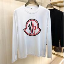 引き続きトレンド人気色 MONCLER コピー 長袖Tシャツ 定番 ロゴ プリント ロンT モンクレール 2色