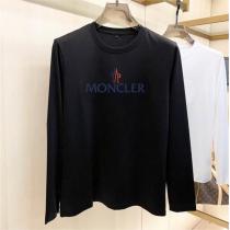 目を惹く新作登場★★ MONCLER スーパーコピー 長袖Tシャツ ロゴ プリント 綿 モンクレール