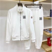 自然でソフトな軽い着心地 モンクレール コピー 上下セット スウェット素材 ロゴ 貼り付け MONCLER