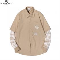 ★季節問わず★バーバリー スーパーコピー シャツ ロゴ プリント 重ね着風 2色 BURBERRY
