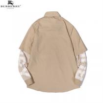 ★季節問わず★バーバリー スーパーコピー シャツ ロゴ プリント 重ね着風 2色 BURBERRY