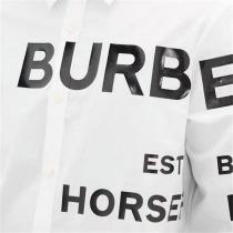 2026年超人気の高品質 バーバリー 偽物 シャツ プリント ロゴ BURBERRY ユニセックス