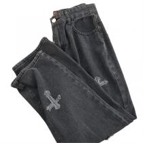 今買ってまで履ける!CHROME HEARTS コピー ジーンズ ロゴ貼り付け クロス vintageLevis クロムハーツ