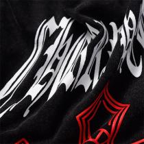 シンプルなカジュアル クロムハーツ コピー Tシャツ 水洗い加工 クロス プリントロゴ CHROME HEARTS