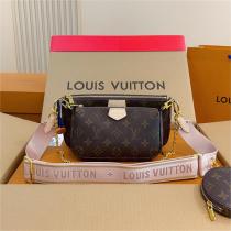 【M44840】一目惚れした LOUIS VUITTON コピー バッグ 3件セット Multiシリーズ ジャカード ショルダー ルイヴィトン