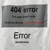 一気に大人のこなれ感抜群 バレンシアガ  長袖Ｔシャツ 404ロゴ EEROR BALENCIAGA 純綿生地