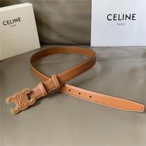 2026年秋冬コレクション CELINE コピー ベルト 牛革 定番 ロゴ プリント TRIOMPHE セリーヌ