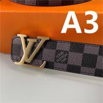 良好な材質 ルイヴィトン スーパーコピー ベルト ダミエ 3色 LOUIS VUITTON カーフレザー