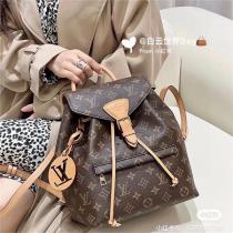 【M45501】ルイヴィトン コピー リュック Montsouris PM モノグラム 牛革 キャンバス LOUIS VUITTON