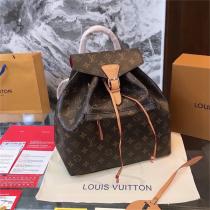 【M45501】ルイヴィトン コピー リュック Montsouris PM モノグラム 牛革 キャンバス LOUIS VUITTON