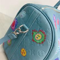 【M21713】ルイヴィトン 偽物 ボストンバッグ LV x YK KEEPALL 50 落書き LOUIS VUITTON×草間彌生