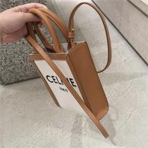ソフトレザー CELINE スーパーコピー ミニバッグ VERTICAL CABAS トリオンフキャンバス セリーヌ