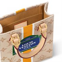【M23615】LOUIS VUITTON コピー ハンドバッグ サックプラ モノグラム 白と黄 ルイヴィトン