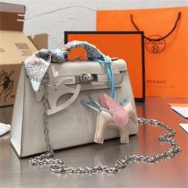 HERMES コピー ハンドバッグ mini KELLYPOCHETTE シリーズ エルメス swift レザー エルメス