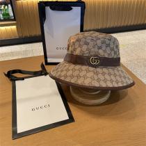 夏のファッション GUCC1 コピー バケットハット ダブルＧ ロゴ モノグラム レザー フリーサイズ