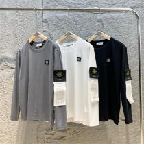 2026年秋冬コレクション ストーンアイランド 偽物 長袖Tシャツ 純綿生地 オーバーサイズ STONE ISLAND