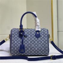 【M59224】ルイヴィトン スーパーコピー ハンドバッグ デニム モノグラム Speedy Bandoulière 25 LOUIS VUITTON