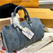 【M22762】LOUIS VUITTON コピー ハンドバッグ Keepallシリーズ デニム 2WAY Retiro ルイヴィトン