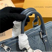 【M22762】LOUIS VUITTON コピー ハンドバッグ Keepallシリーズ デニム 2WAY Retiro ルイヴィトン