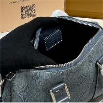【M22762】LOUIS VUITTON コピー ハンドバッグ Keepallシリーズ デニム 2WAY Retiro ルイヴィトン