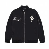 2026年トレンドお勧め クロムハーツ スーパーコピー ジャケット 刺繡ロゴ クロス レザー メンズ CHROME HEARTS