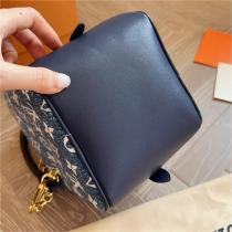 【Ｍ43589】ルイヴィトン スクエアバッグ ハンドバッグ New square デニム生地 モノグラムロゴ LOUIS VUITTON