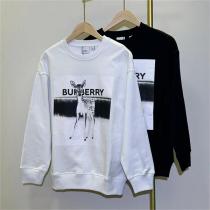 シンプルで高品質着回し BURBERRY スーパーコピー トレーナー シカ 水墨画 純綿生地 バーバリー