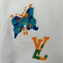 ソフトな肌触りの ルイヴィトン 偽物 トレーナー 蝶々 刺繡ロゴ 丸首 LOUIS VUITTON コットン