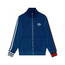 おすすめ秋冬人気作 GUCC1 スーパーコピー ジャケット GUCC1 X Adidas ストライプ柄 コントラストカラー 