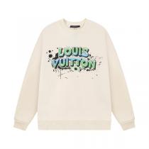 取り入れやすい定番コーデ LOUIS VUITTON 偽物 トレーナー 立体 ロゴ 柄 プリント ユニセックス ルイヴィトン