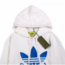 今季の流行高品質 GUCC1 スーパーコピー パーカー 刺繍 Gucc1 X Adidas コラボ クローバー ロゴ