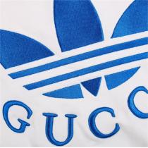 今季の流行高品質 GUCC1 スーパーコピー パーカー 刺繍 Gucc1 X Adidas コラボ クローバー ロゴ