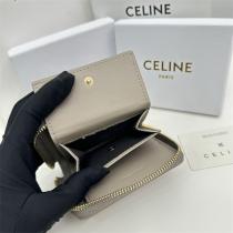 カジュアルなデザイン セリーヌ スーパー コピー 財布 TRIOMPHE CUIR シリーズ 子牛革 2色 ロゴ CELINE