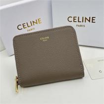 カジュアルなデザイン セリーヌ スーパー コピー 財布 TRIOMPHE CUIR シリーズ 子牛革 2色 ロゴ CELINE
