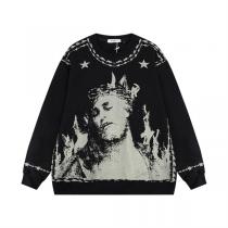 GIVENCHY 偽物 トレーナー イラスト ロゴ プリント 100%コットンダブルガーゼ ジバンシー