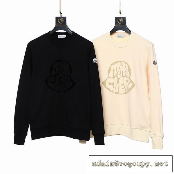 最高の身なり効果★モンクレール スーパーコピー トレーナー ロゴ プリント ワッペン 可愛い 落書き MONCLER