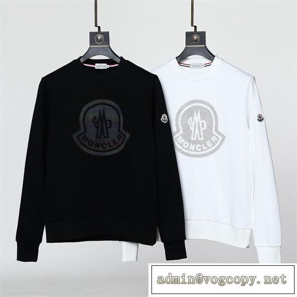 もちろんトレンド モンクレール 偽物 トレーナー ロゴ プリント モザイク ワッペン MONCLER