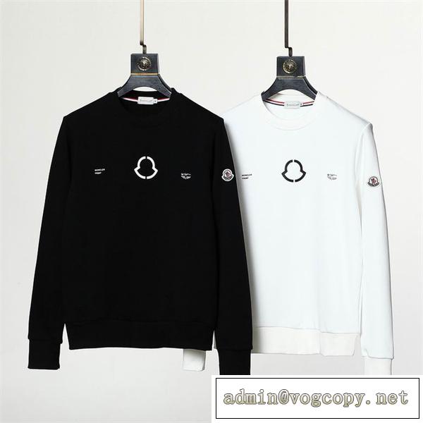 魅力をアピール モンクレール スーパーコピー トレーナー ロゴ プリント 柄 男女兼用 MONCLER