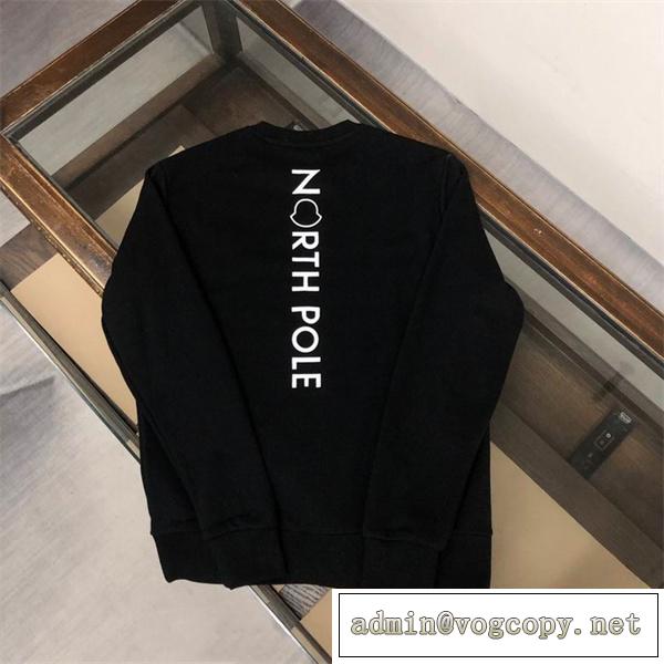 大人っぽい雰囲気が感じ モンクレール 偽物 トレーナー 刺繡 ロゴ 柄ロゴ イナズマ 綿生地使用 MONCLER