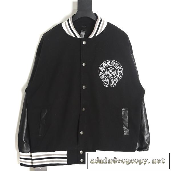 最高品質限定品☆CHROME HEARTS コピー ジャケット 定番モチーフ 刺繡 ウール生地 クロムハーツ