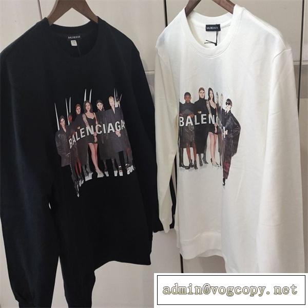 ★23/24定番商品★BALENCIAGAバレンシアガトレーナスーパーコピーお洒落丸ネックパーカー
