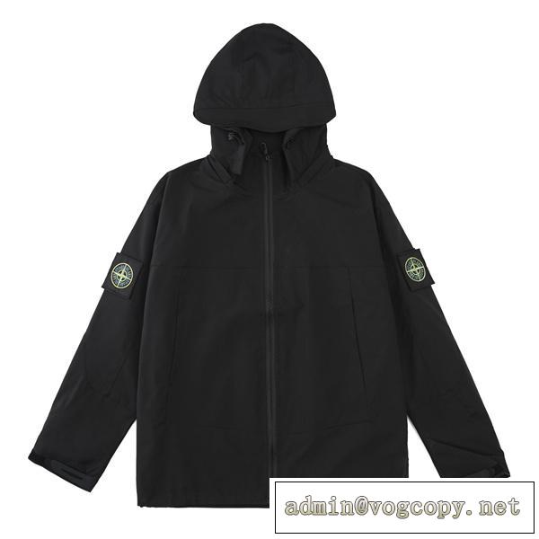 アウトドア系にお勧め★STONE ISLAND コピー ジャケット 防風防水性 ナイロン生地 ストーンアイランド 