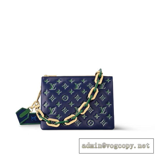 【M23505】ルイヴィトン スーパーコピー ハンドバッグ クッサン PM レザー サイン ロゴ LOUIS VUITTON
