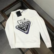 冬秋ファッション2026 PRADA コピー トレーナー ロゴ プリント 三角 定番 クラッシック プラダ