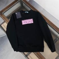 【秋冬新商品】プラダ スーパーコピー トレーナー ロゴ プリント 枠 ピンク オシャレ 綿 PRADA