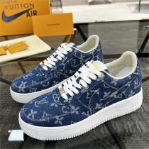 デイリー使いにぴったり ルイヴィトン スーパーコピー スニーカー デニム生地 モノグラム ２色 レザー LOUIS VUITTON